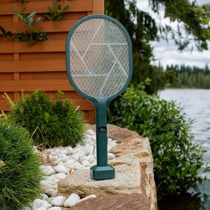 LED Elektrische Insektenfalle 2in1 mit LCD-Display 1200 mAh/5V grün