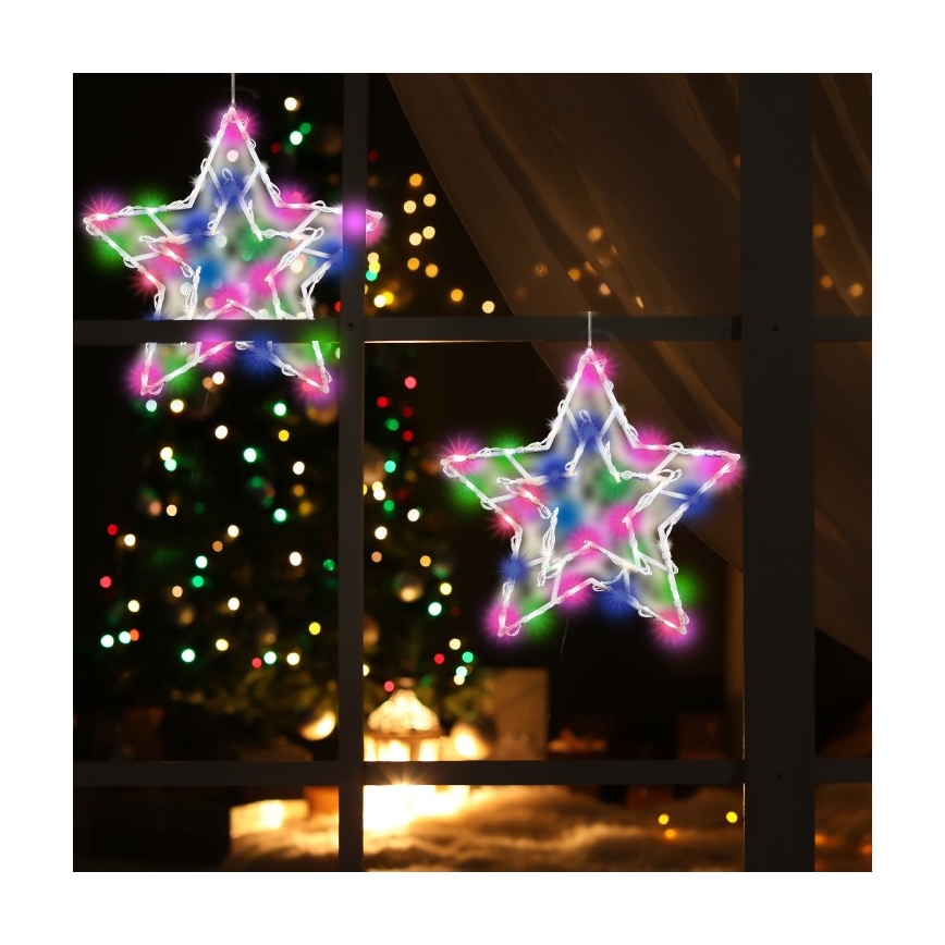 LED Fensterdekoration LED/3xAA multicolor