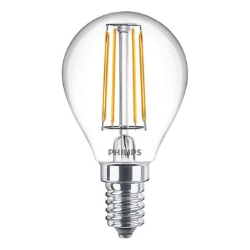 LED-Filament-Lampe Philips E14/4,3W/230V 4000K