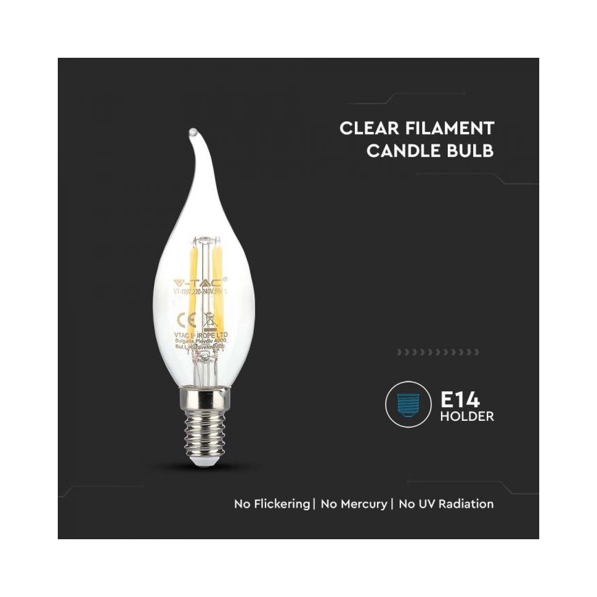 LED-Filamentlampe E14/4W/230V 3000K