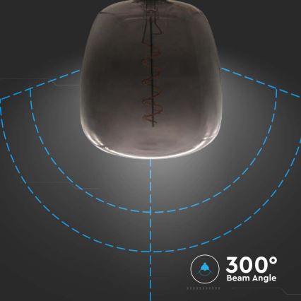 LED-Glühbirne FILAMENT E27/4W/230V schwarz