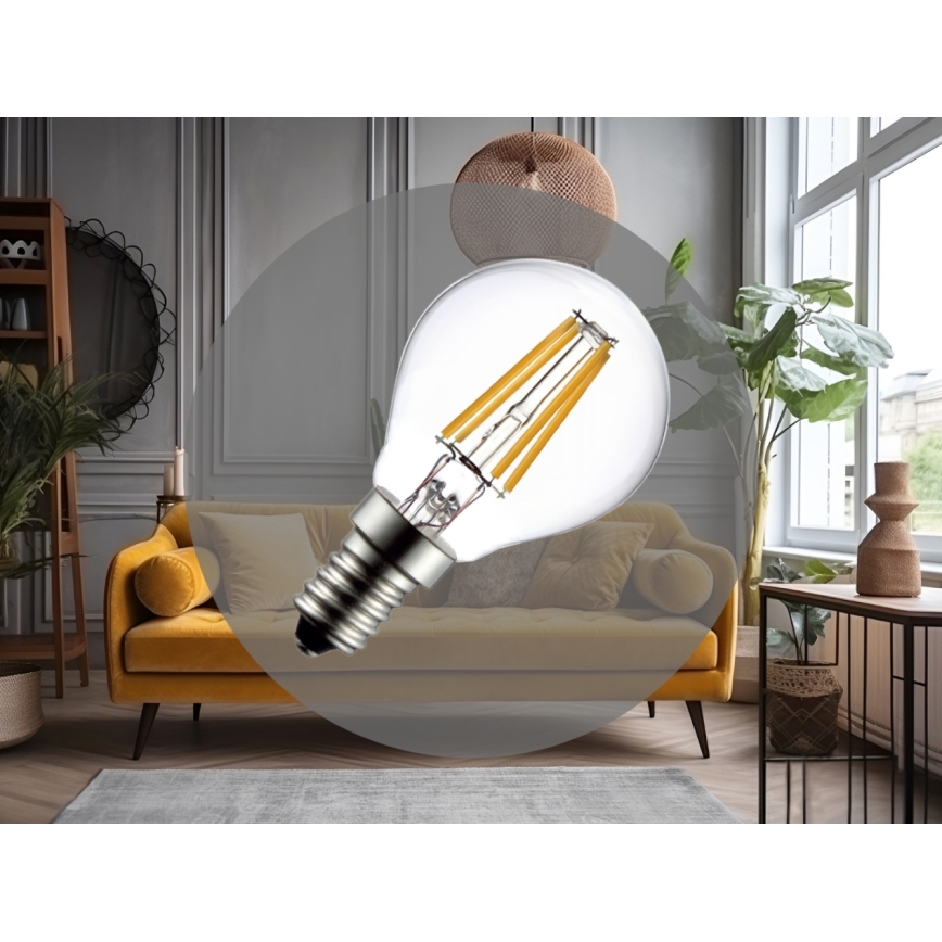 LED-Filamentlampe G45 E14/6W/230V 4000K