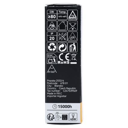 LED-Filamentlampe T25 E14/6W/230V 3000K - BRILAGI