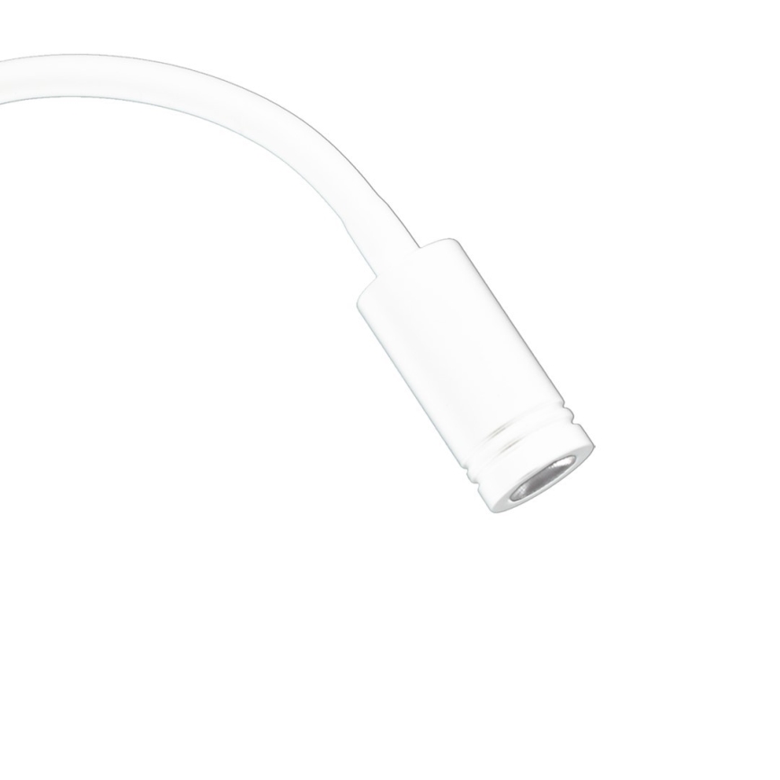 LED Flexibler Wandleuchte mit USB BASE 1xLED/8W + 1xLED/2W/230V weiß