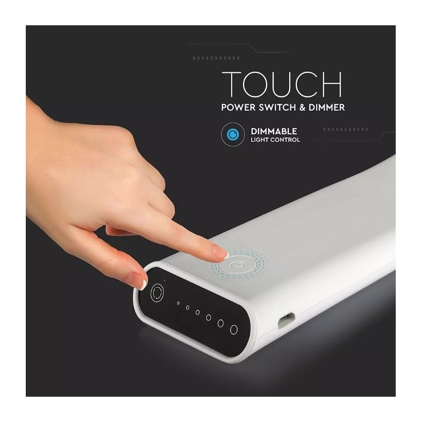 LED Flexibler dimmbarer Tischleuchte LED/6,5W/5V 2000 mAh 3000K/4500K/6000K