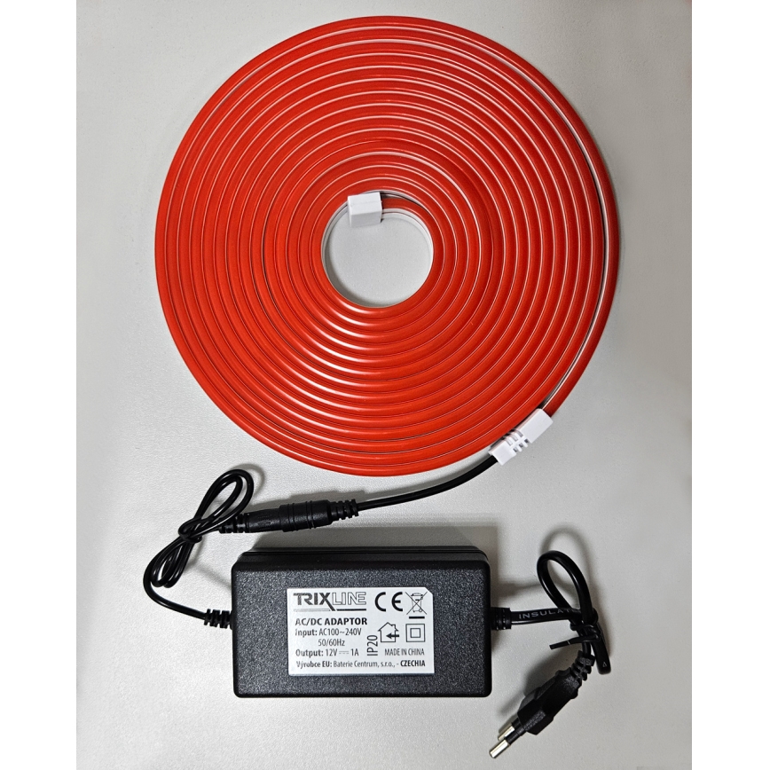 LED Flexibler Streifen NEON LED/10W/230V 5 m IP65 Rot