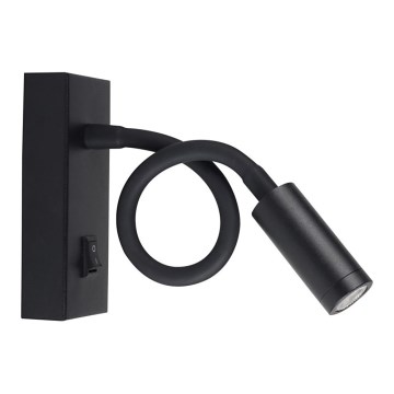 LED Flexibles Leselicht TONIL LED/2,7W/230V schwarz