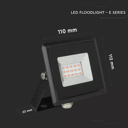 LED-Flutlicht LED/10W/230V IP65 Rotlicht