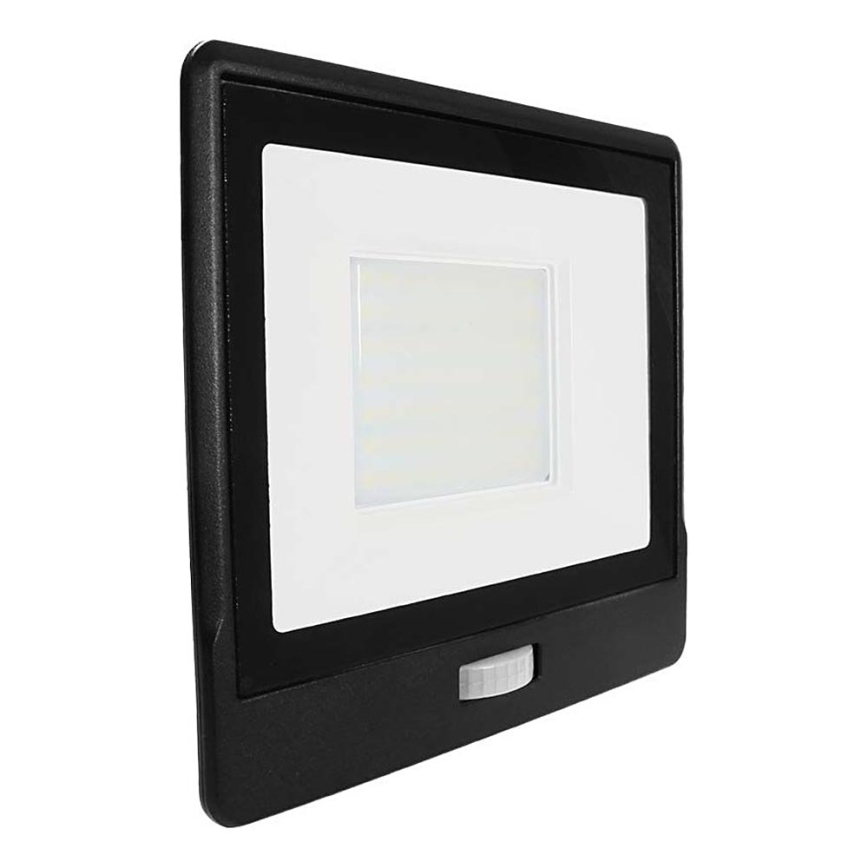 LED-Flutlicht mit Sensor LED/50W/230V 4000K IP65 schwarz