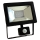 LED-Flutlicht mit Sensor NOCTIS 2 SMD-LED/10W/230V 630lm schwarz IP44