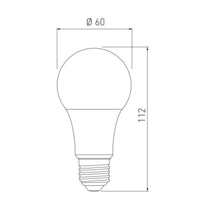 LED-Glühbirne A60 E27/10W/230V 3000/4000/6400K