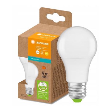 LED-Glühbirne aus recyceltem Kunststoff E27/10W/230V 2700K - Ledvance