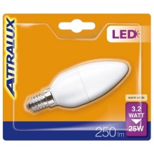 LED-Glühbirne B35 E14/3,2W/230V 2700K - Attralux