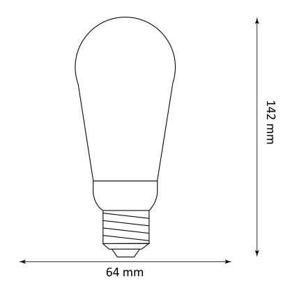 LED Glühbirne DECO VINTAGE ST64 E27/3,5W/230V 1800K