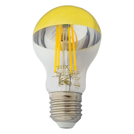 LED-Glühbirne DECOR MIRROR A60 E27/8W/230V gold