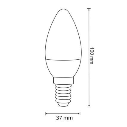 LED Glühbirne E14/6,3W/230V