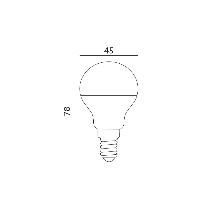 LED Glühbirne E14/7W/230V 3000K 525lm
