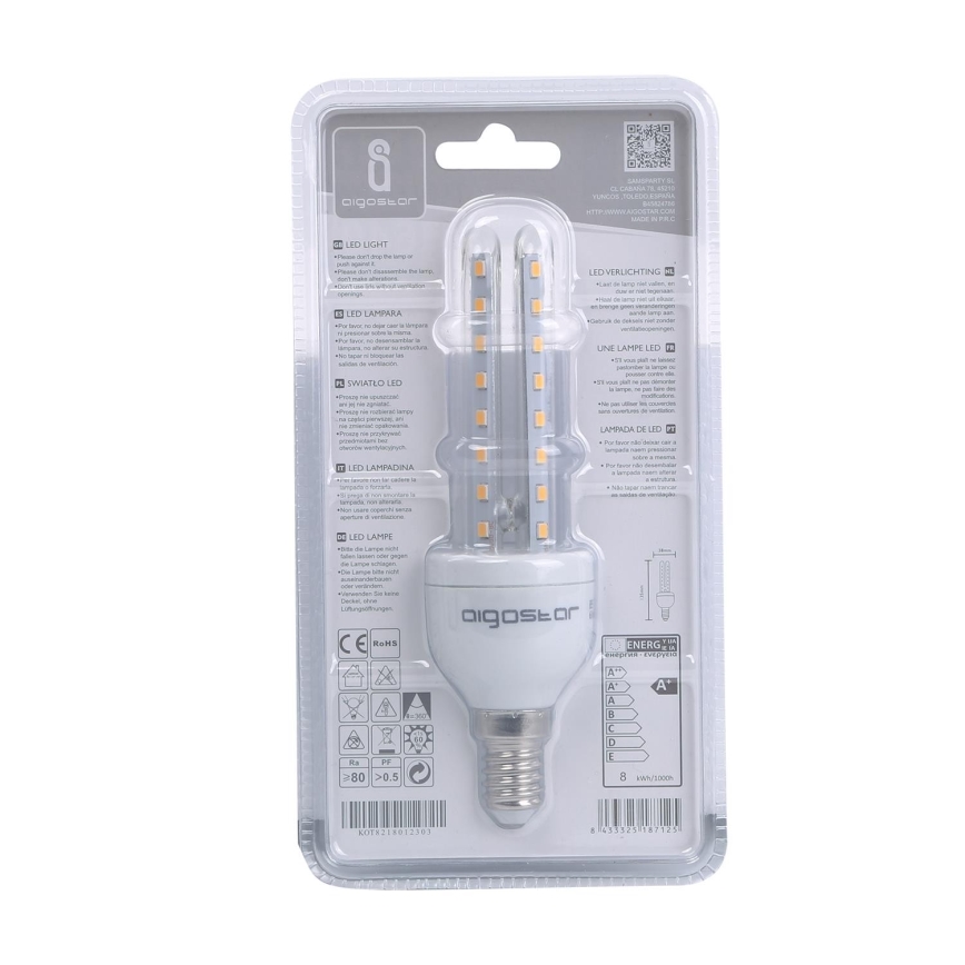 LED Glühbirne E14/8W/230V 3000K - Aigostar