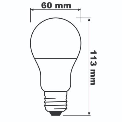 LED-Glühbirne ECO E27/8,5W/230V 4000K 806lm