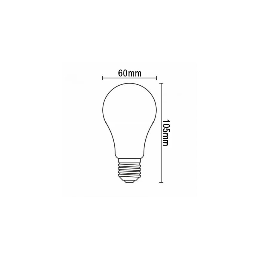 LED-Glühbirne FILAMENT A60 E27/8W/230V 4000K
