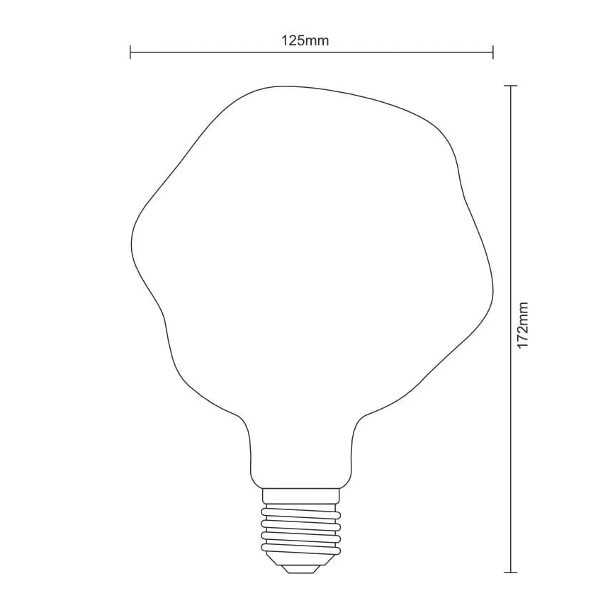 LED-Glühbirne FILAMENT BUMPED VINTAGE G125 E27/4W/230V 2000K