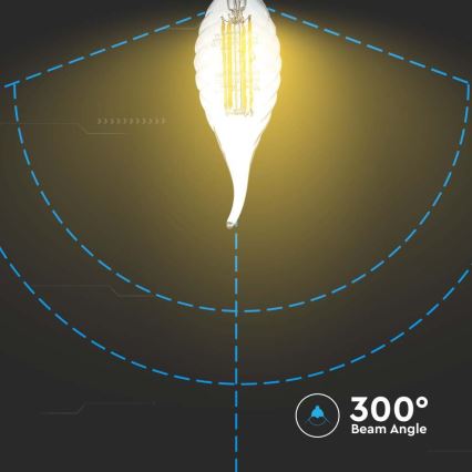 LED Glühbirne FILAMENT E14/4W/230V 3000K