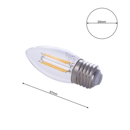 LED Glühbirne FILAMENT E27/4W/230V 2700K