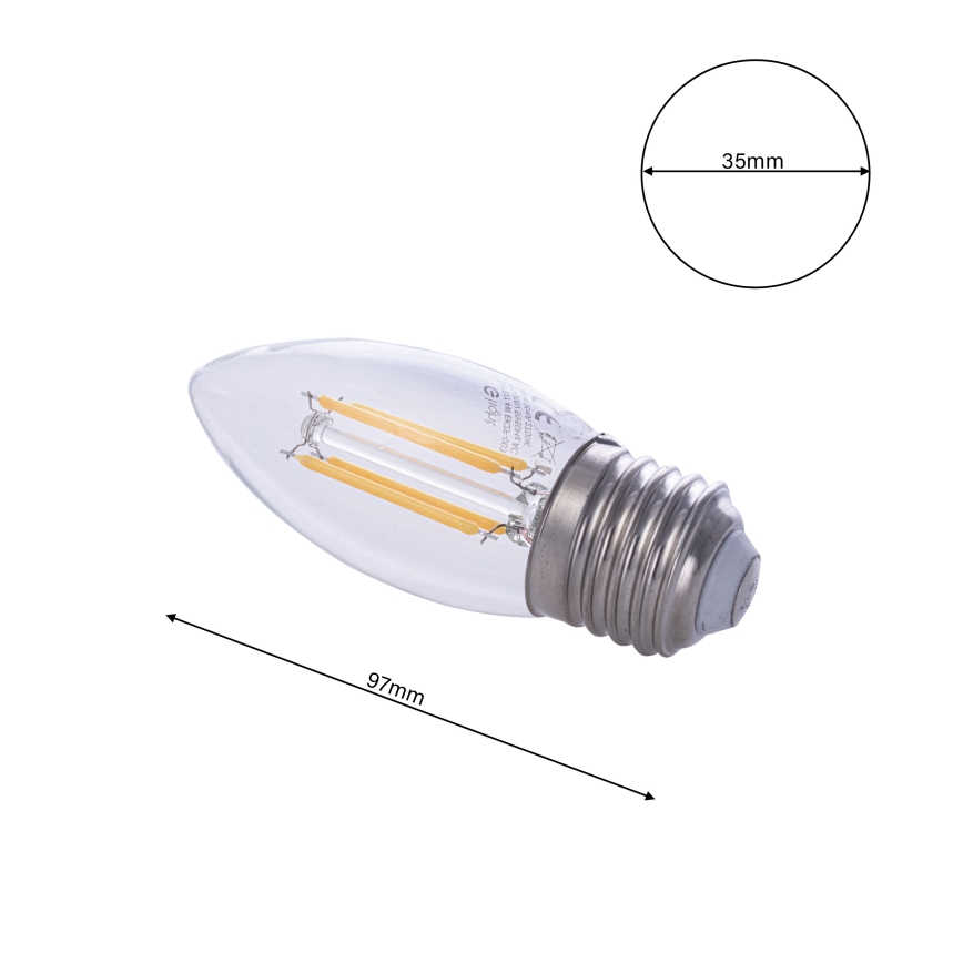 LED Glühbirne FILAMENT E27/4W/230V 2700K