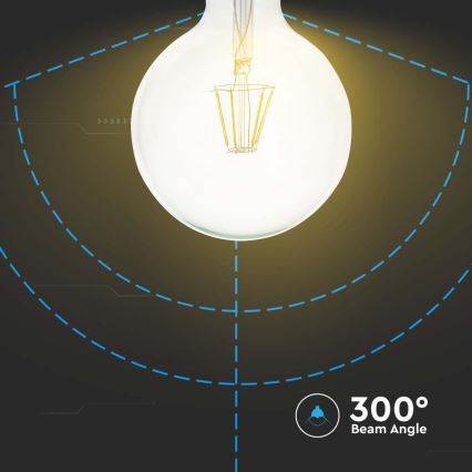 LED Glühbirne FILAMENT G125 E27/10W/230V 3000K