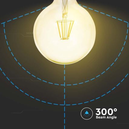 LED Glühbirne FILAMENT G125 E27/12W/230V 2200K