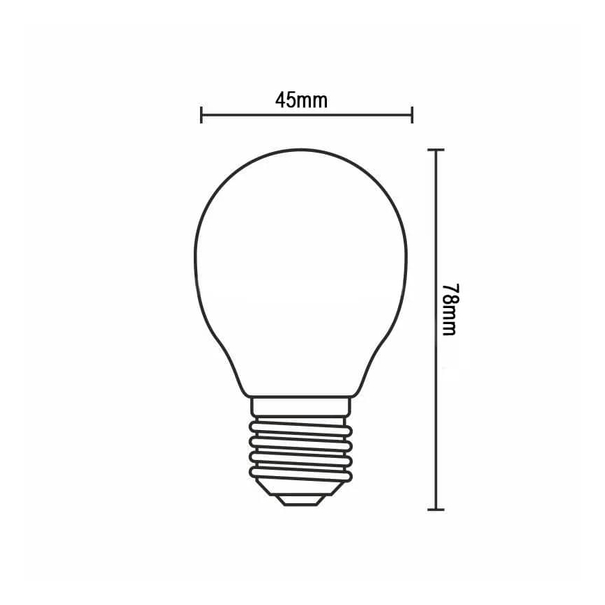 LED-Glühbirne FILAMENT G45 E14/4W/230V 3000K