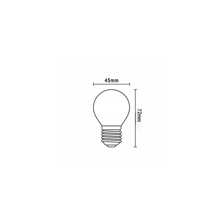 LED-Glühbirne FILAMENT G45 E27/4W/230V 3000K