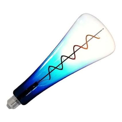 LED-Glühbirne FILAMENT SHAPE T110 E27/5W/230V 1800K blau