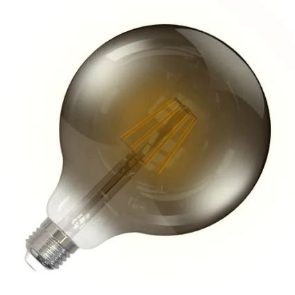 LED-Glühbirne FILAMENT SMOKE G125 E27/4W/230V 2000K