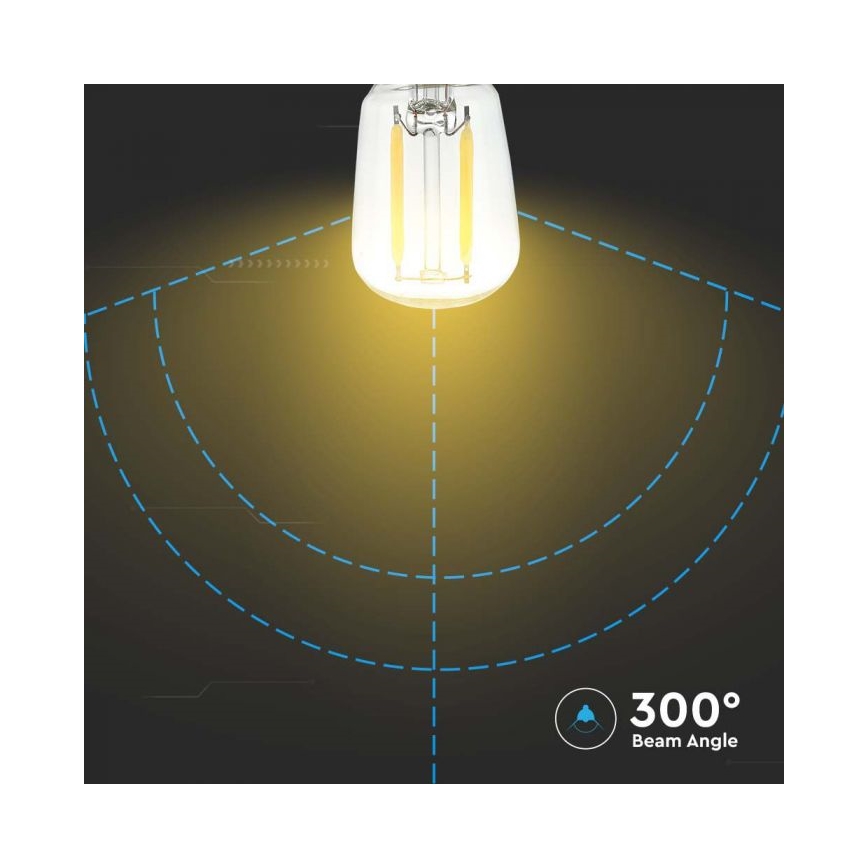 LED-Glühbirne FILAMENT ST26 E14/2W/230V 6500K