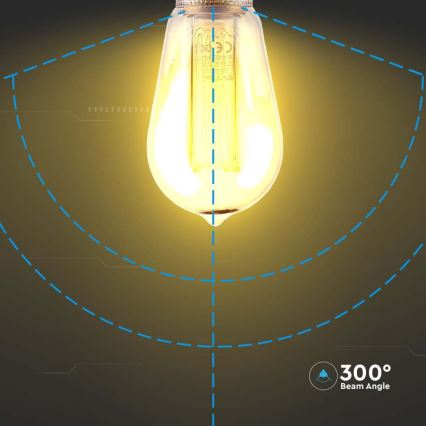 LED Glühbirne FILAMENT ST64 E27/4W/230V 1800K Art Edition