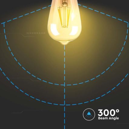 LED-Glühbirne FILAMENT ST64 E27/4W/230V 2200K