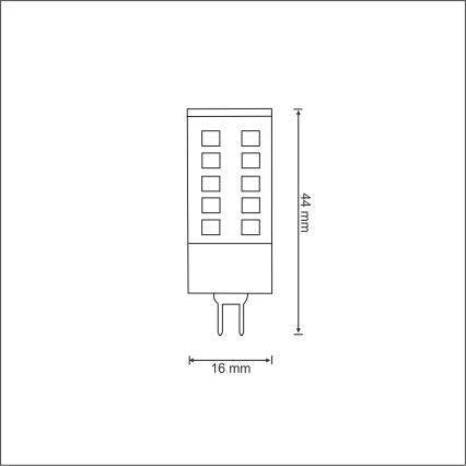 LED-Glühbirne G4/3W/12V 3000K