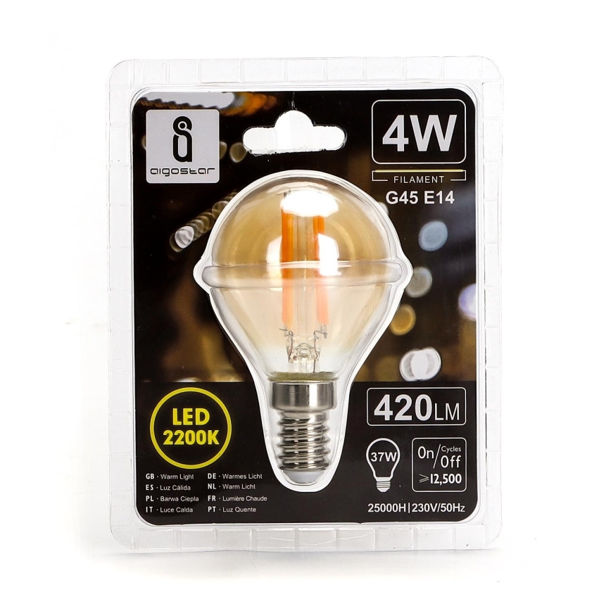 LED Glühbirne G45 E14/4W/230V 2200K - Aigostar
