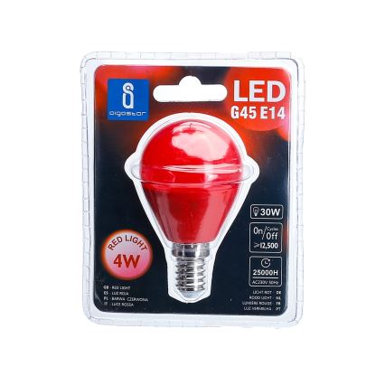 LED-Glühbirne G45 E14/4W/230V rot - Aigostar