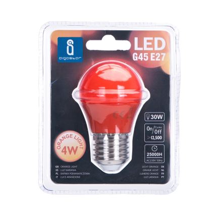 LED-Glühbirne G45 E27/4W/230V orange - Aigostar