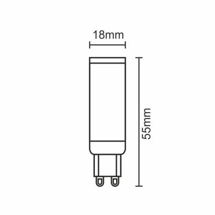 LED Glühbirne G9/5W/230V 4000K