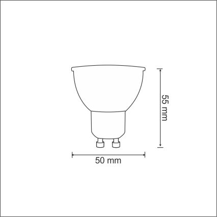 LED Glühbirne GU10/3,5W/230V 6400K