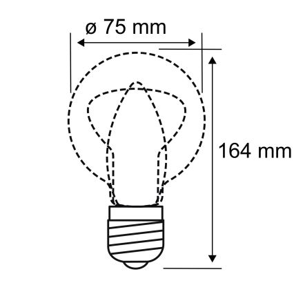 LED Glühbirne INNER B75 E27/3,5W/230V 1800K - Paulmann 28877