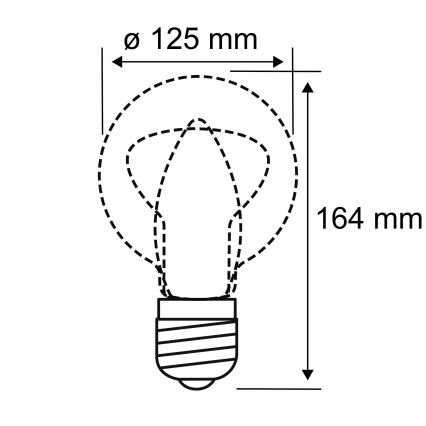 LED Glühbirne INNER G125 E27/3,5W/230V 1800K - Paulmann 28881