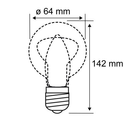 LED Glühbirne INNER ST64 E27/3,5W/230V 1800K - Paulmann 28885