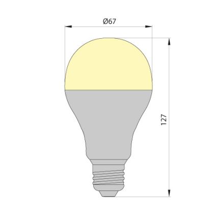 LED Glühbirne LEDSTAR ECO E27/10W/230V