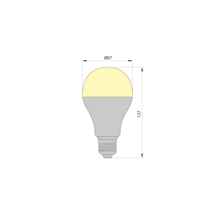 LED Glühbirne LEDSTAR ECO E27/10W/230V