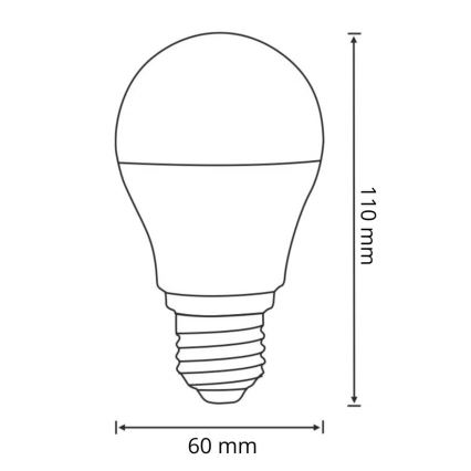 LED-Glühbirne mit Bewegungs- und Dämmerungssensor A60 E27/8W/230V 3000K