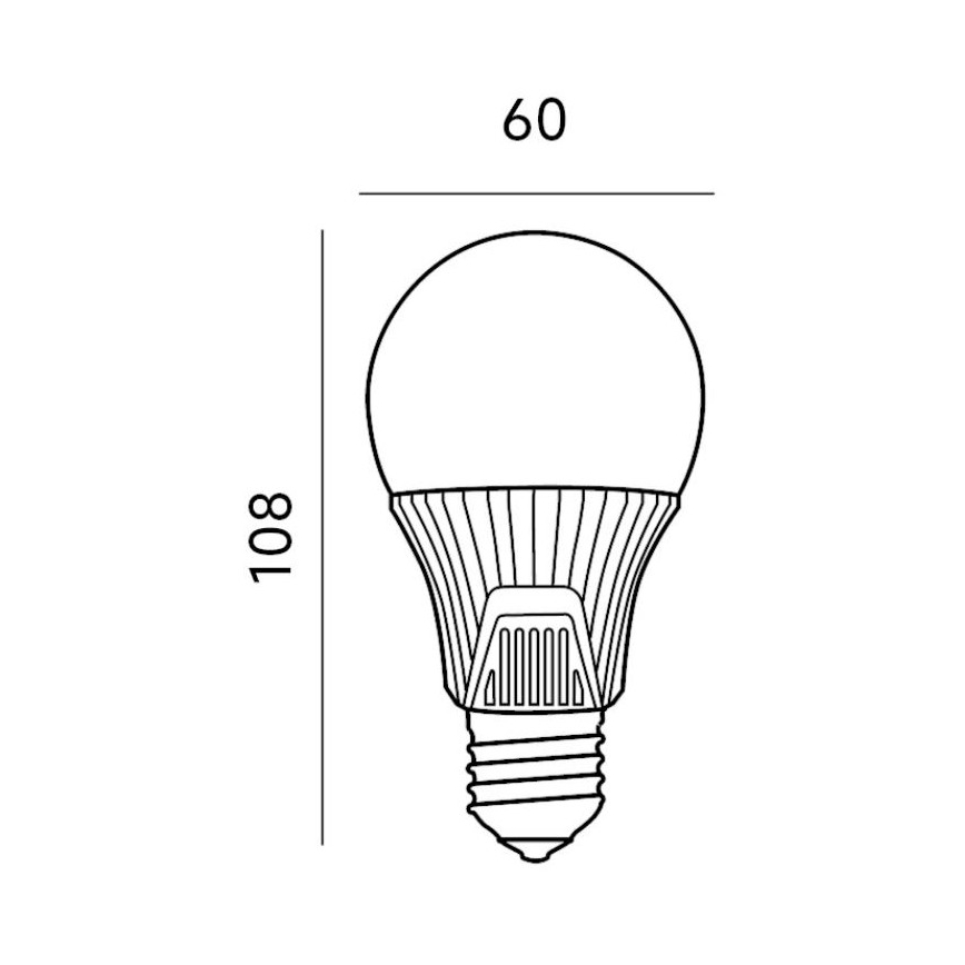 LED-Glühbirne mit Sensor E27/9W/230V 6500K